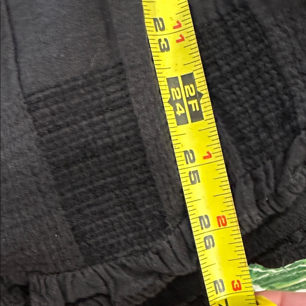 Umgee Black Textured Blouse with Tie Neck - Picture 8 of 8